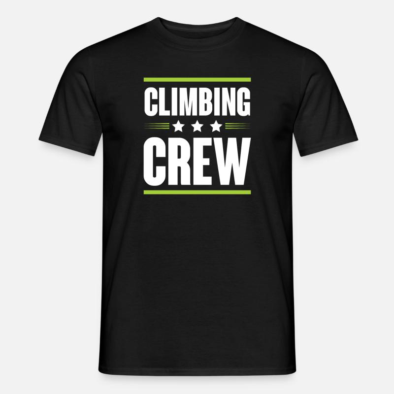 Climbing Crew - Männer T-Shirt - Schwarz