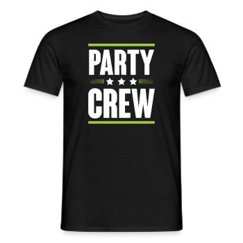 Party Crew - Men's T-Shirt - black - Front - AI Model Male 178 light (178cm)