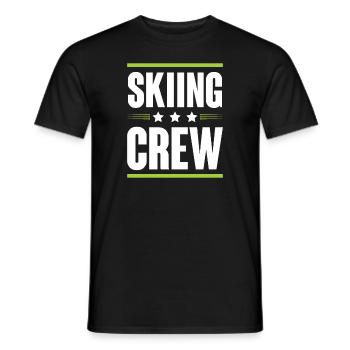 Équipe de ski - T-shirt homme - noir - Devant - AI Model Male 178 light (178cm)