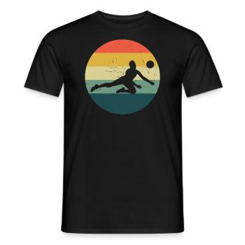 Joueuses de volleyball Volleyball - T-shirt homme - noir - Devant - AI Model Male 178 light (178cm)