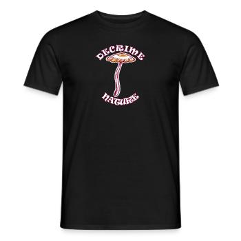 Decrime Nature Champignon Magique Coloré Trippy - T-shirt homme - noir - Devant - AI Model Male 178 light (178cm)