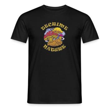 Decrime Nature Champignon Magique Coloré Trippy - T-shirt homme - noir - Devant - AI Model Male 178 light (178cm)