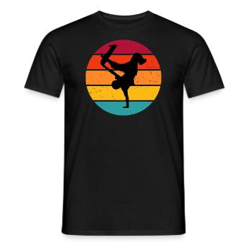Skateboarder Skater Femmes Skateboard Hommes - T-shirt homme - noir - Devant - AI Model Male 178 light (178cm)