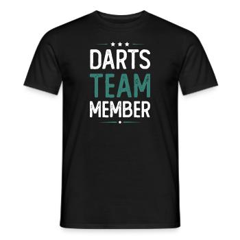 Darts Team - Männer T-Shirt - Schwarz - Vorne - AI Model Male 178 light (178cm)