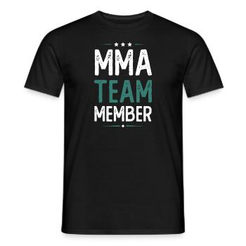 Mma Team - Männer T-Shirt - Schwarz - Vorne - AI Model Male 178 light (178cm)