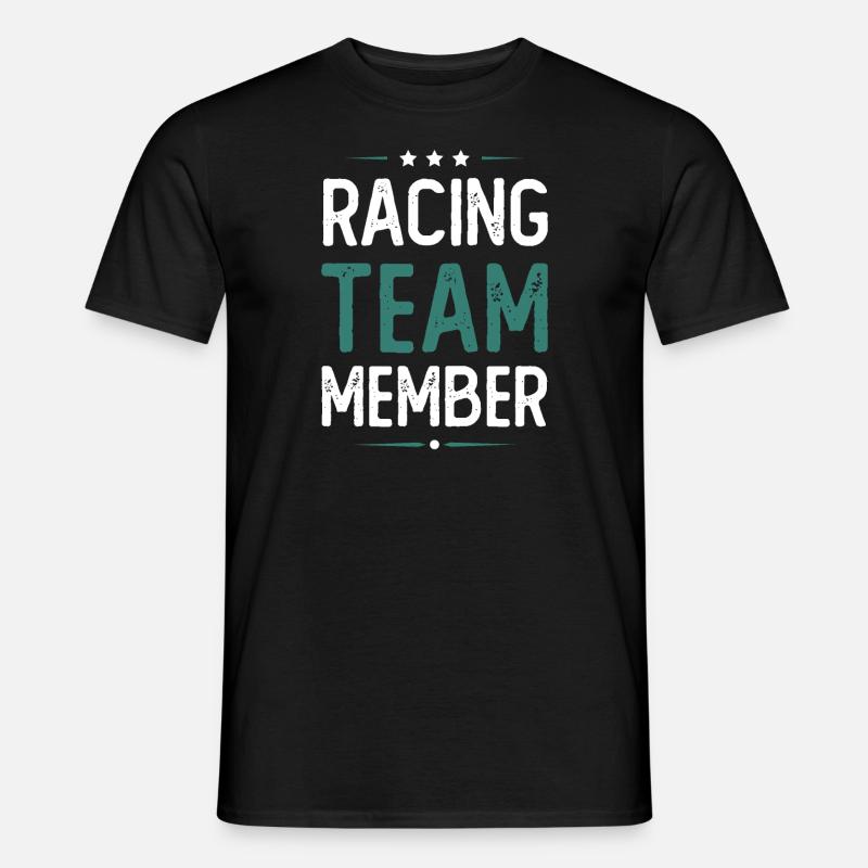 Équipe de course - T-shirt homme - noir