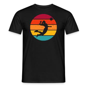 Volleyball Volleyball masculin Femmes - T-shirt homme - noir - Devant - AI Model Male 178 light (178cm)