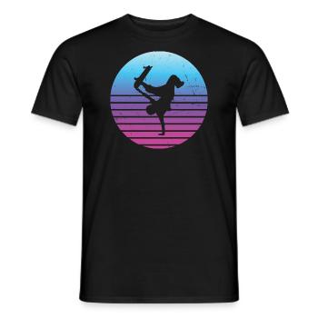 Patinage Homme Skateboard Femmes Skateboarder - T-shirt homme - noir - Devant - AI Model Male 178 light (178cm)