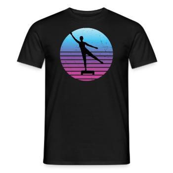 Damen Fitness Aerobic Fitness Aerobic Konditionstr - Männer T-Shirt - Schwarz - Vorne - AI Model Male 178 light (178cm)