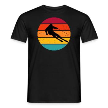 Skieurs Skieurs acrobatiques - T-shirt homme - noir - Devant - AI Model Male 178 light (178cm)