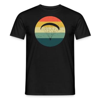 Paragliding Paragliding Paraglider Women - Men's T-Shirt - black - Front - AI Model Male 178 light (178cm)