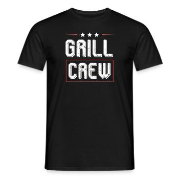 Grill Crew - Men's T-Shirt - black - Front - AI Model Male 178 light (178cm)