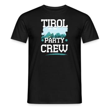 Tirol Party Crew - T-shirt homme - noir - Devant - AI Model Male 178 light (178cm)