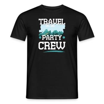 Équipe de voyage - T-shirt homme - noir - Devant - AI Model Male 178 light (178cm)
