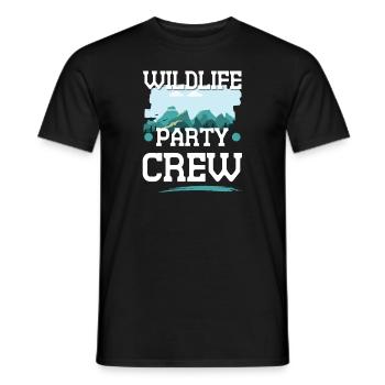 Wildlife Party Crew - Männer T-Shirt - Schwarz - Vorne - AI Model Male 178 light (178cm)
