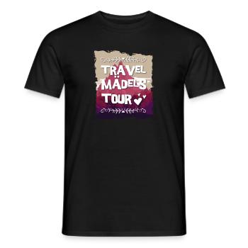 Travel Mädels Tour - Männer T-Shirt - Schwarz - Vorne - AI Model Male 178 light (178cm)