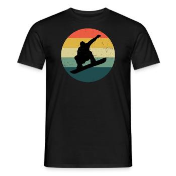 Snowboard Hommes Snowboarder Snowboarder Femmes - T-shirt homme - noir - Devant - AI Model Male 178 light (178cm)