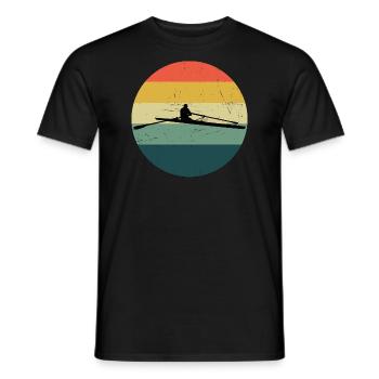 Rameurs hommes Aviron Femmes Aviron - T-shirt homme - noir - Devant - AI Model Male 178 light (178cm)