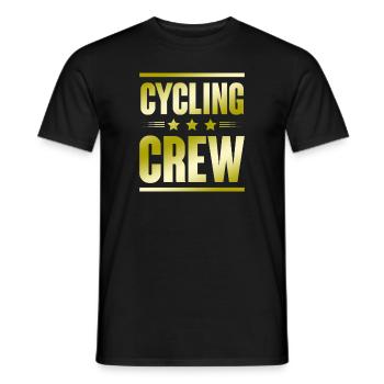 Cycling Crew - Men's T-Shirt - black - Front - AI Model Male 178 light (178cm)