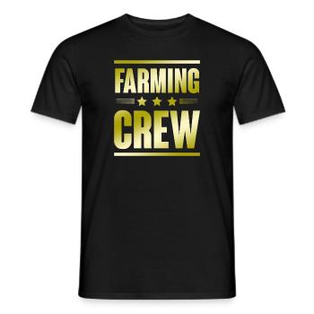 Farming Crew - Männer T-Shirt - Schwarz - Vorne - AI Model Male 178 light (178cm)
