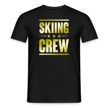 Équipe de ski - T-shirt homme - noir - Devant - AI Model Male 178 light (178cm)