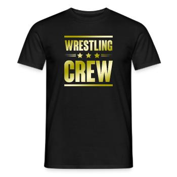 Wrestling Crew - Männer T-Shirt - Schwarz - Vorne - AI Model Male 178 light (178cm)
