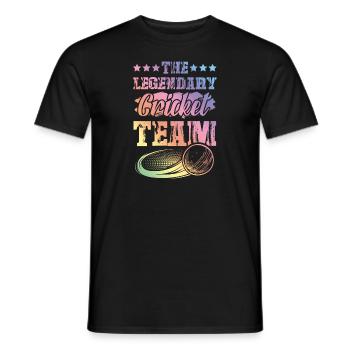 Legendary Cricket Team - Männer T-Shirt - Schwarz - Vorne - AI Model Male 178 light (178cm)
