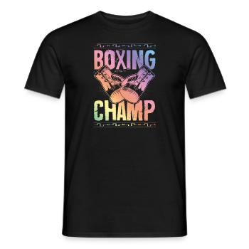 Boxing Champ - Männer T-Shirt - Schwarz - Vorne - AI Model Male 178 light (178cm)