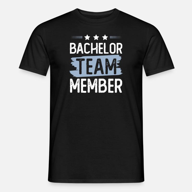 Bachelor Team - Männer T-Shirt - Schwarz