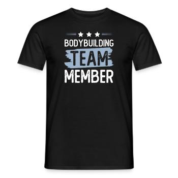 Équipe de musculation - T-shirt homme - noir - Devant - AI Model Male 178 light (178cm)