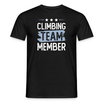 Climbing Team - Männer T-Shirt - Schwarz - Vorne - AI Model Male 178 light (178cm)