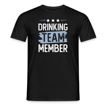 Drinking Team - Men's T-Shirt - black - Front - AI Model Male 178 light (178cm)
