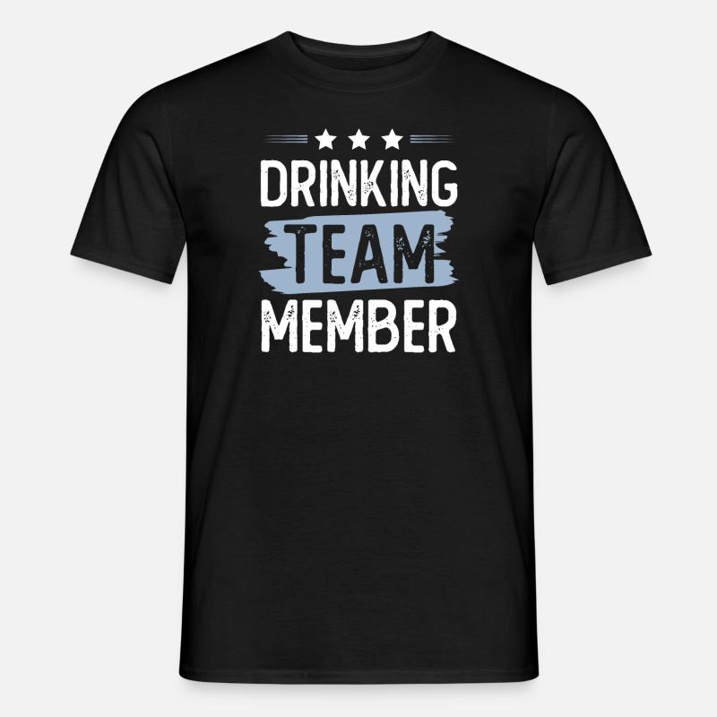 Drinking Team - Männer T-Shirt - Schwarz