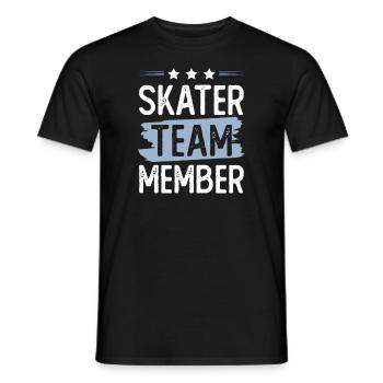 Skater Team - Men's T-Shirt - black - Front - AI Model Male 178 light (178cm)