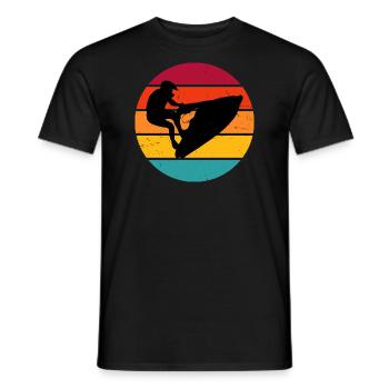Jet Ski Femmes Hommes Jetski Sports nautiques Jetski f - T-shirt homme - noir - Devant - AI Model Male 178 light (178cm)