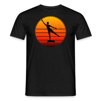 Herren Krafttraining Aerobic Konditionstraining - Männer T-Shirt - Schwarz - Vorne - AI Model Male 178 light (178cm)