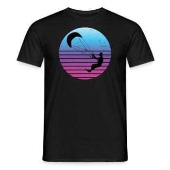 Kite Women Kitesurfing Men Kitesurfing Kitesurfer - Men's T-Shirt - black - Front - AI Model Male 178 light (178cm)