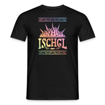 Ischgl Alpen Österreich - Männer T-Shirt - Schwarz - Vorne - AI Model Male 178 light (178cm)