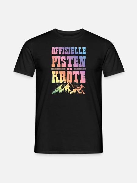 Ofizielle Pisten Kröte - Männer T-Shirt - Schwarz