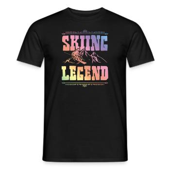Légende du ski - T-shirt homme - noir - Devant - AI Model Male 178 light (178cm)