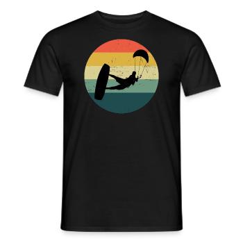 Kiten Kitesurfing Kitesurfen Kite Kitesurf - T-shirt homme - noir - Devant - AI Model Male 178 light (178cm)