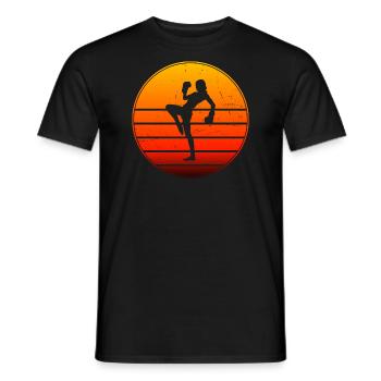 Women's Kickboxer Kickboxing Kickboxing Boxing - Men's T-Shirt - black - Front - AI Model Male 178 light (178cm)