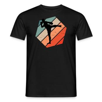 Boxe Thaïlandaise Hommes Boxe Thaïlandaise Boxeur Thaïlandais Femmes - T-shirt homme - noir - Devant - AI Model Male 178 light (178cm)