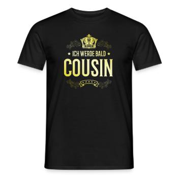 Ich werde Bald Cousin - Männer T-Shirt - Schwarz - Vorne - AI Model Male 178 light (178cm)