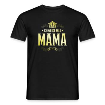 Ich werde Bald Mama - Männer T-Shirt - Schwarz - Vorne - AI Model Male 178 light (178cm)