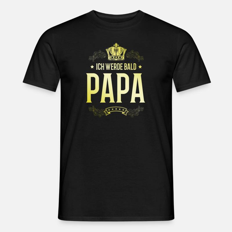 Ich werde Bald Papa - Männer T-Shirt - Schwarz
