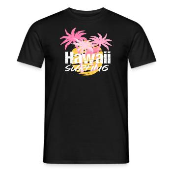Hawaii Surfing Palmen - Männer T-Shirt - Schwarz - Vorne - AI Model Male 178 light (178cm)