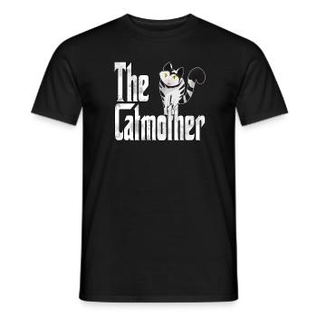 Chat Maman La Catmère Chat Folle Chat Mère Kitty Maman - T-shirt homme - noir - Devant - AI Model Male 178 light (178cm)