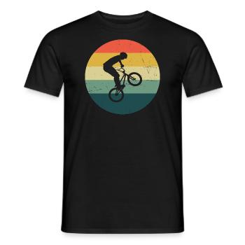 Cyclisme BMX Homme Vélo BMX Femmes - T-shirt homme - noir - Devant - AI Model Male 178 light (178cm)