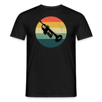 Trumpet Women Trumpeter Trumpet Player Jazz Trompe - Men's T-Shirt - black - Front - AI Model Male 178 light (178cm)